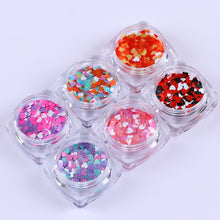 Load image into Gallery viewer, Heart Shape Nail Sequins Flakes