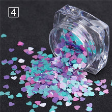 Load image into Gallery viewer, Heart Shape Nail Sequins Flakes