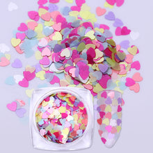 Load image into Gallery viewer, Heart Shape Nail Sequins Flakes