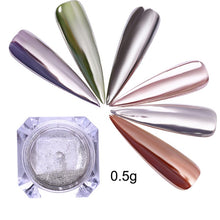Load image into Gallery viewer, Rose Gold Mirror Nail Glitter Powder