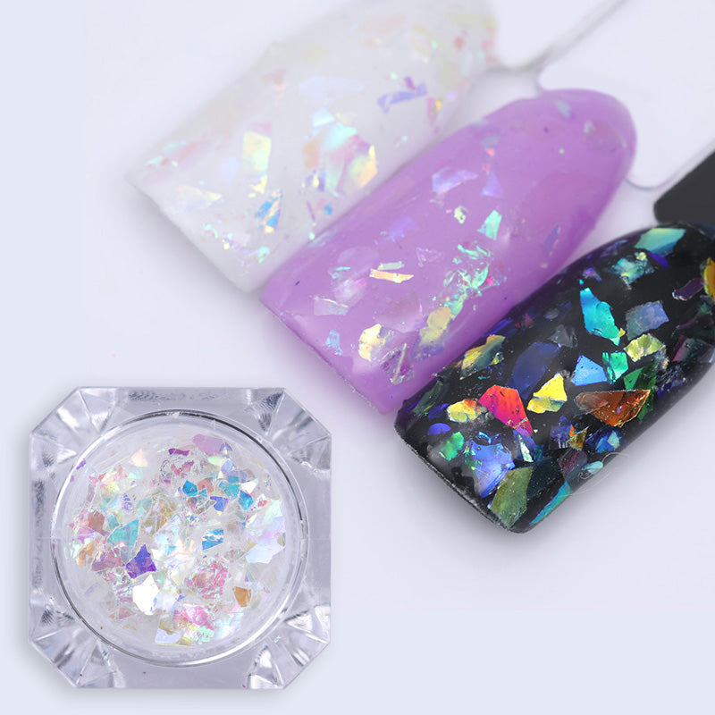 Candy Glass Paper Nail Flakies