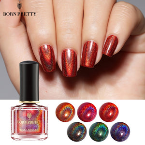Holographic  Black Red Glitter