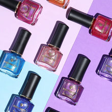 Load image into Gallery viewer, Pink Holographic Nail Polish Glitter