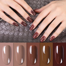 Load image into Gallery viewer, Cafe Series Pink Caramel Coffee Gel Polish